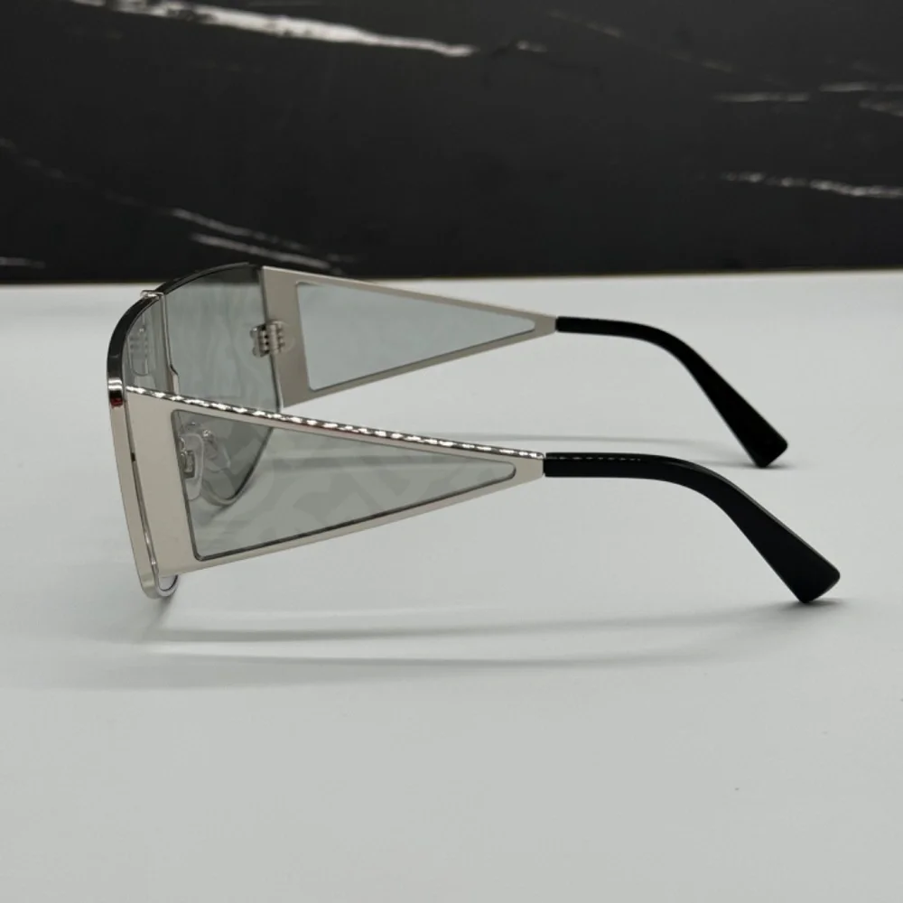 NEW DG2305 05/AL DOLCE&GABBANA SUNGLASSES OVERSIZED SILVER UNISEX EYEWEAR